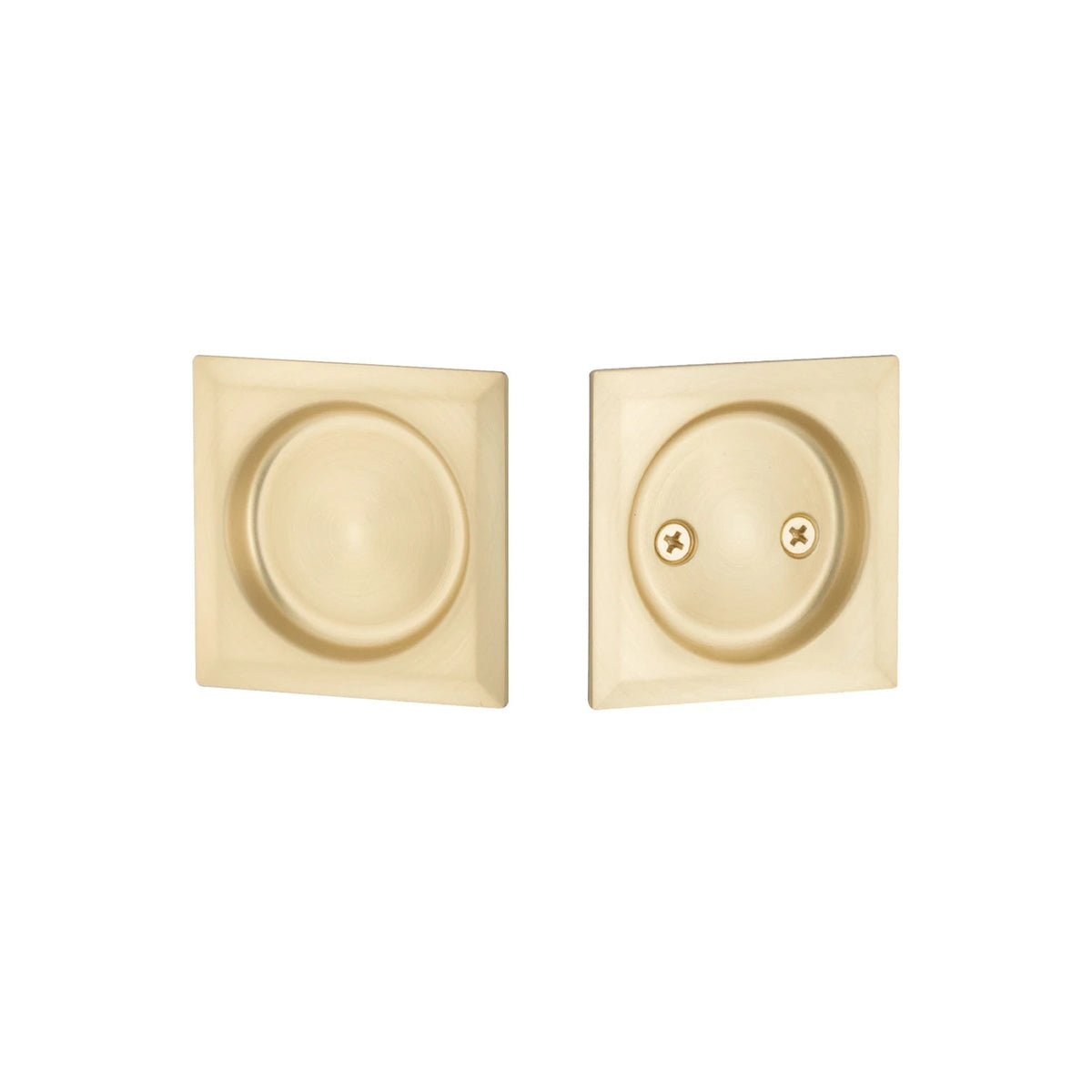 Emtek MC-EETPDSQU62-30 Square Tubular Pocket Door Lock - Tubular Passage