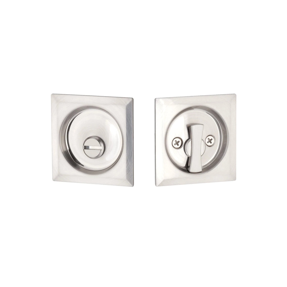 Emtek MC-EETPDSQU63-30 Square Tubular Pocket Door Lock - Tubular Privacy