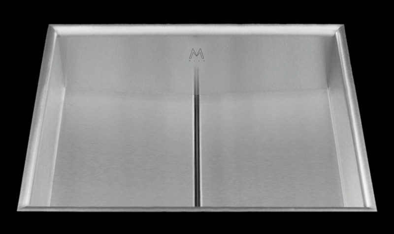 Mila MCFB-301SB Low Profile Rim Flush Mount Bathroom Sinks
