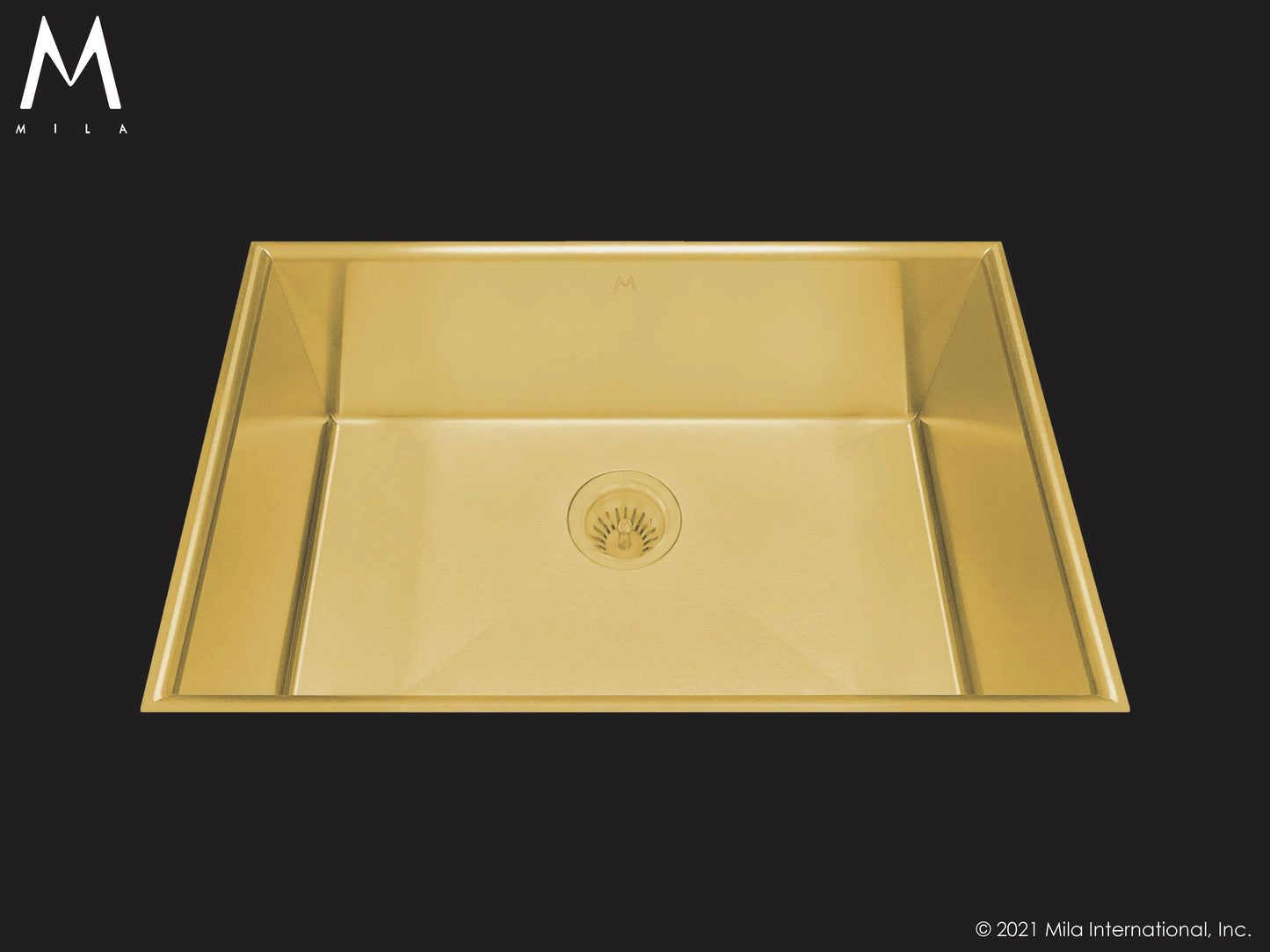 Mila MCFS-655 Crescent Single Bowl Flush Mount Sink - Parent