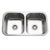 Houzer MD-3109-1 Medallion 31 Inch Stainless Steel Undermount 50/50 Double Bowl Kitchen Sink
