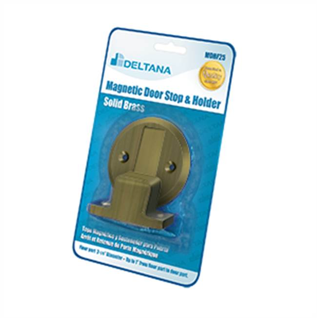 Deltana MDHF25BP Magnetic Door Holder Flush 2-1/2 Diameter Blister Pack