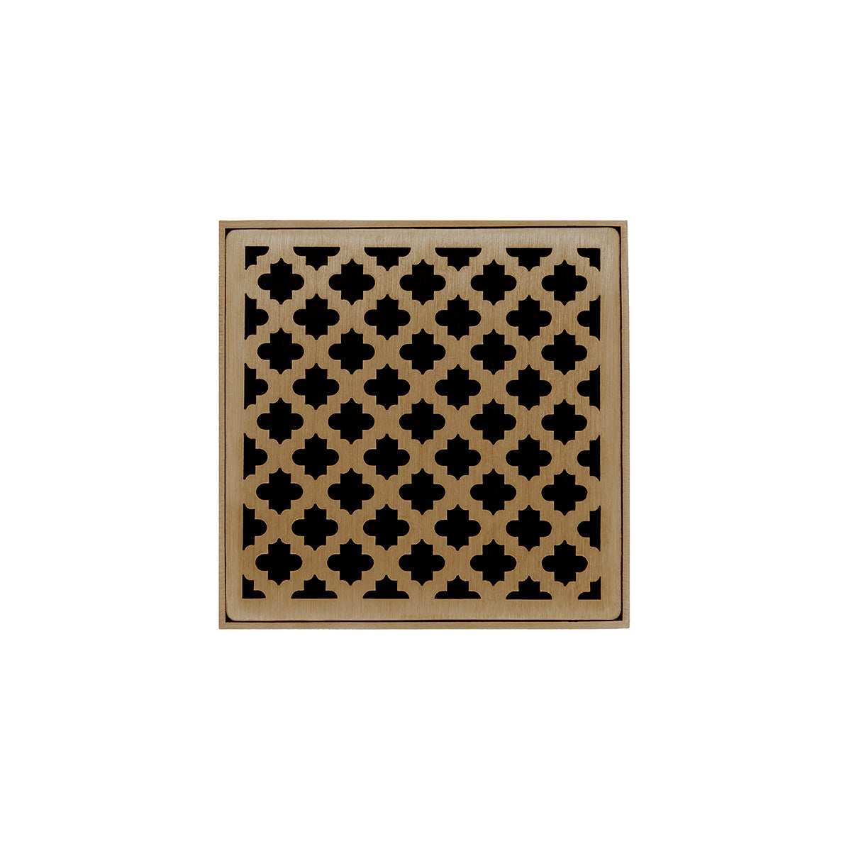 Infinity Drain MD 4-2I 4” x 4” MD 4 - Strainer - Moor Pattern & 2" Throat w/Cast Iron Drain Body 2” Outlet