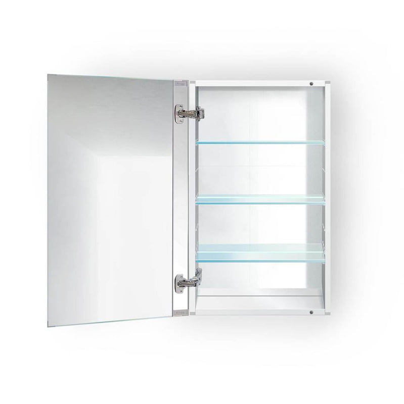 Krugg PLAZA1830 Krugg Medicine Cabinet Recess or Surface Mount Blum Hinge 170 Degree Soft Close (18x30)