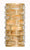 Crystorama MER-4862-GA Meridian 4 Light Wall Mount - Antique Gold