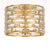 Crystorama MER-4863-GA Meridian 3 Light Ceiling Mount - Antique Gold