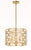 Crystorama MER-4865-GA Meridian 5 Light Chandelier - Antique Gold