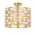 Crystorama MER-4865-GA_CEILING Meridian 5 Light Ceiling Mount - Antique Gold