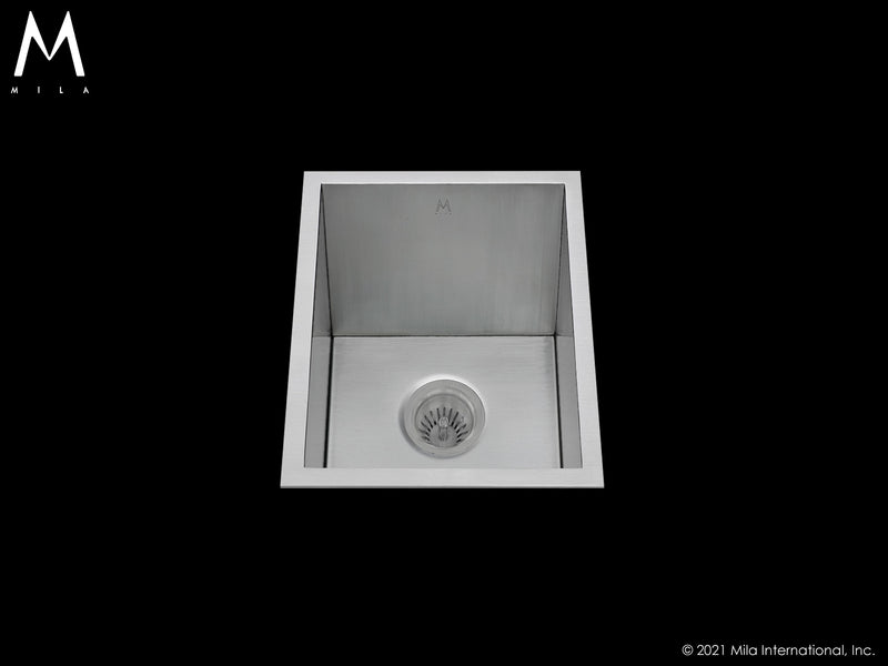 Mila MES-651SB Atelier Entertainment Single Bowl Flush Mount/Tri Mount