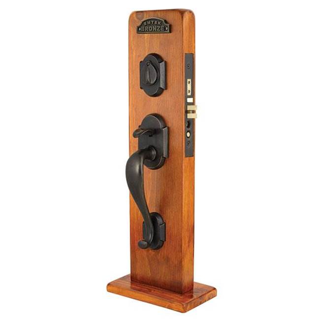 Emtek 3023LW Dummy , Denver Mortise , Lowell Crystal Knob - Parent