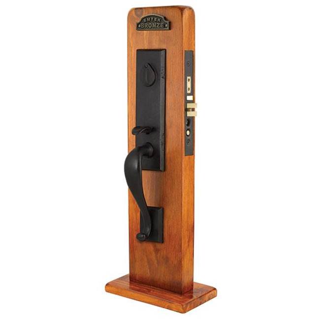 Emtek 3025LRLH Dummy , Rectangular Monolithic Mortise , Lariat Lever , LH - Parent