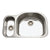 Houzer MG-3209SL-1 Medallion 32 Inch Stainless Steel Undermount 80/20 Double Small Left Bowl Kitchen Sink