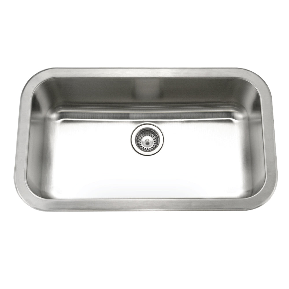 Houzer MGS-3018-1 Medallion 31 Inch Stainless Steel Undermount Single Bowl Kitchen Sink