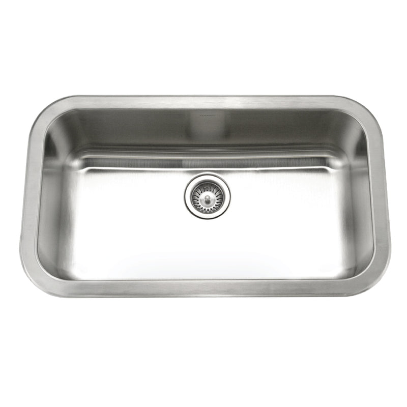 Houzer MGS-3018-1 Medallion 31 Inch Stainless Steel Undermount Single Bowl Kitchen Sink