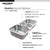 Houzer MGT-4120-C Medallion 40 Inch Stainless Steel Undermount Triple Bowl Kitchen Sink