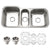 Houzer MGT-4120-C Medallion 40 Inch Stainless Steel Undermount Triple Bowl Kitchen Sink