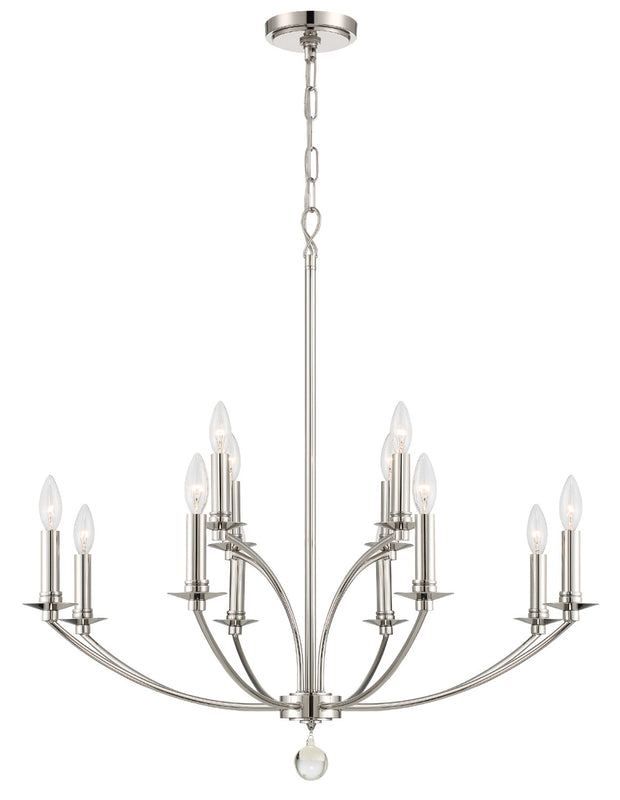 Crystorama MIL-8012 Mila 12 Light Chandelier