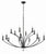 Crystorama MIL-8015-BK Mila 15 Light Chandelier - Black