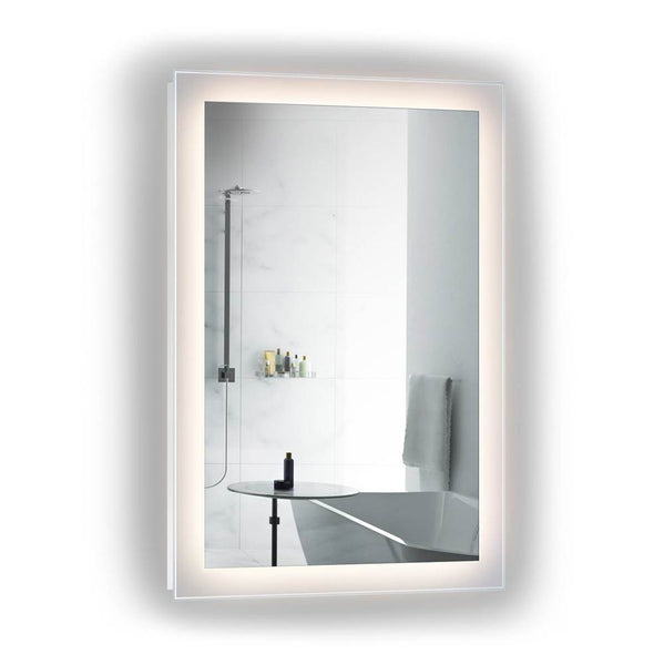 Krugg STELLA2436 LED Lighted Bathroom Frame Mirror With Defogger Stella mirror 24 x 36