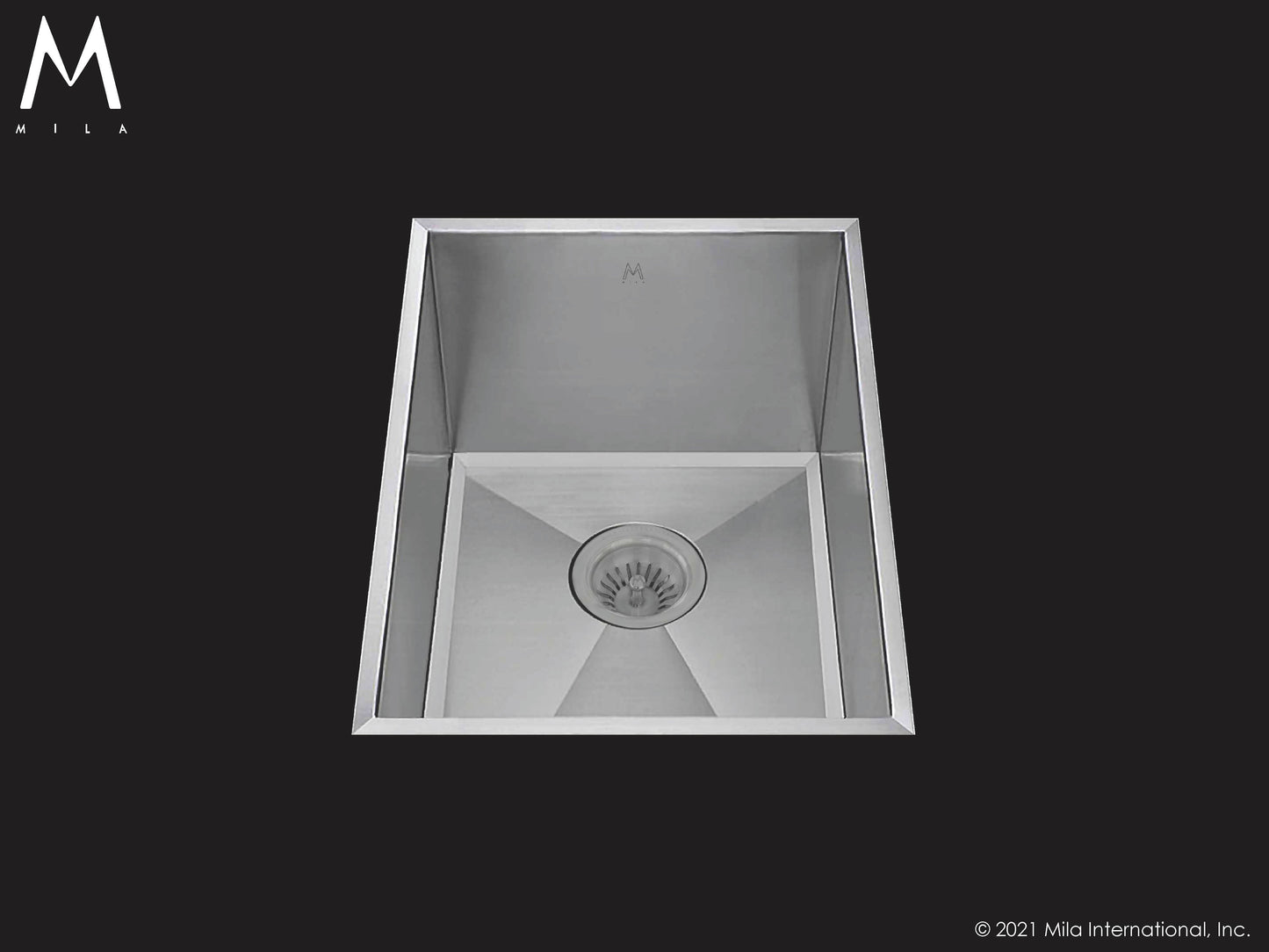 Mila MLFS-651SB Louvre Single Bowl Flush Mount Sink