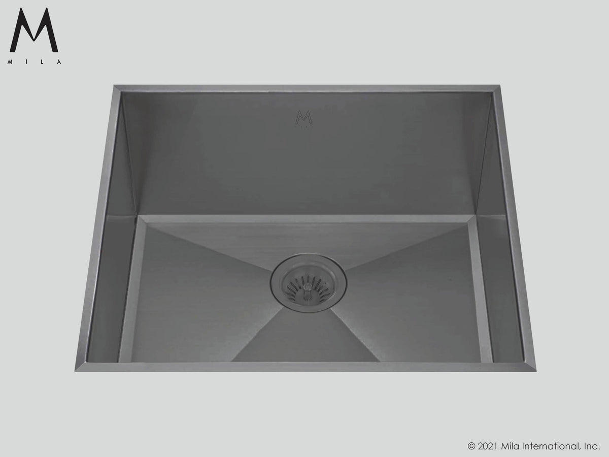 Mila MLFS-653 Louvre Single Bowl Flush Mount Sink - Parent