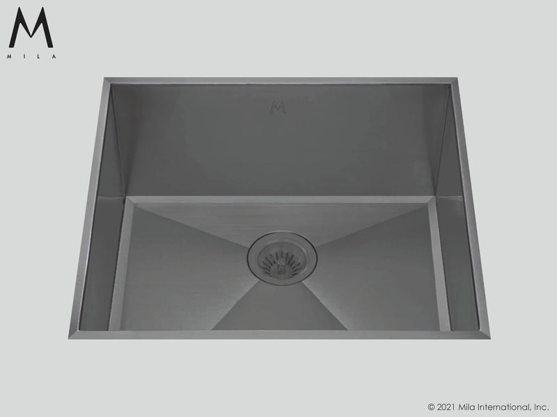 Mila MLFS-653 Louvre Single Bowl Flush Mount Sink - Parent