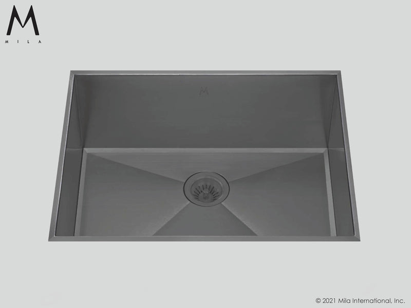 Mila MLFS-654 Louvre Single Bowl Flush Mount Sink - Parent