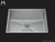 Mila MLFS-654SB Louvre Single Bowl Flush Mount Sink