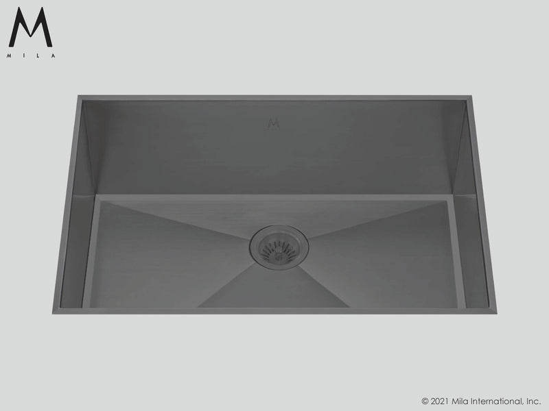 Mila MLFS-655 Louvre Single Bowl Flush Mount Sink - Parent