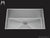 Mila MLFS-655SB Louvre Single Bowl Flush Mount Sink