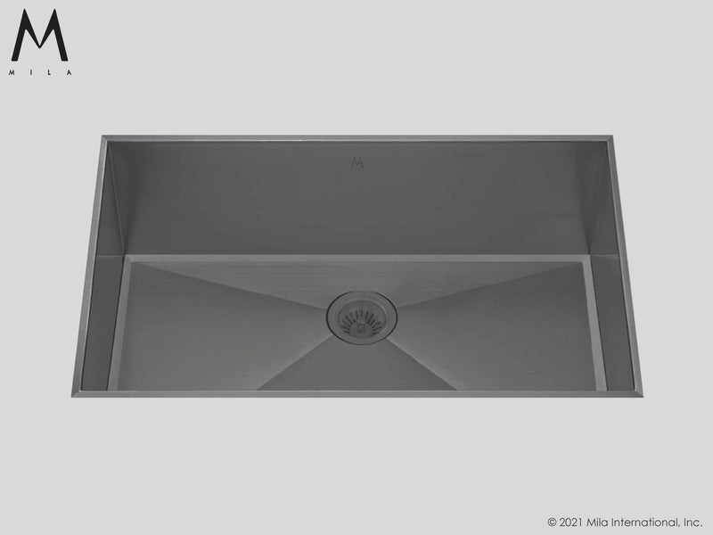 Mila MLFS-656 Louvre Single Bowl Flush Mount Sink - Parent