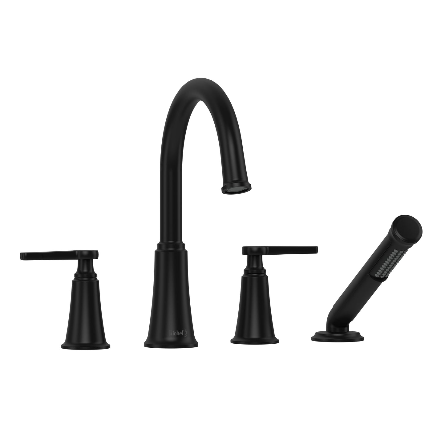 Riobel MMRD12 Momenti 4-Hole Deck Mount Tub Filler With C-Spout