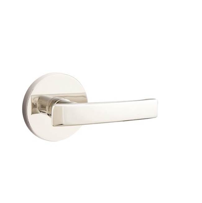Emtek 5209GVRH Privacy , Disk Rosette , Geneva Lever , RH - Parent
