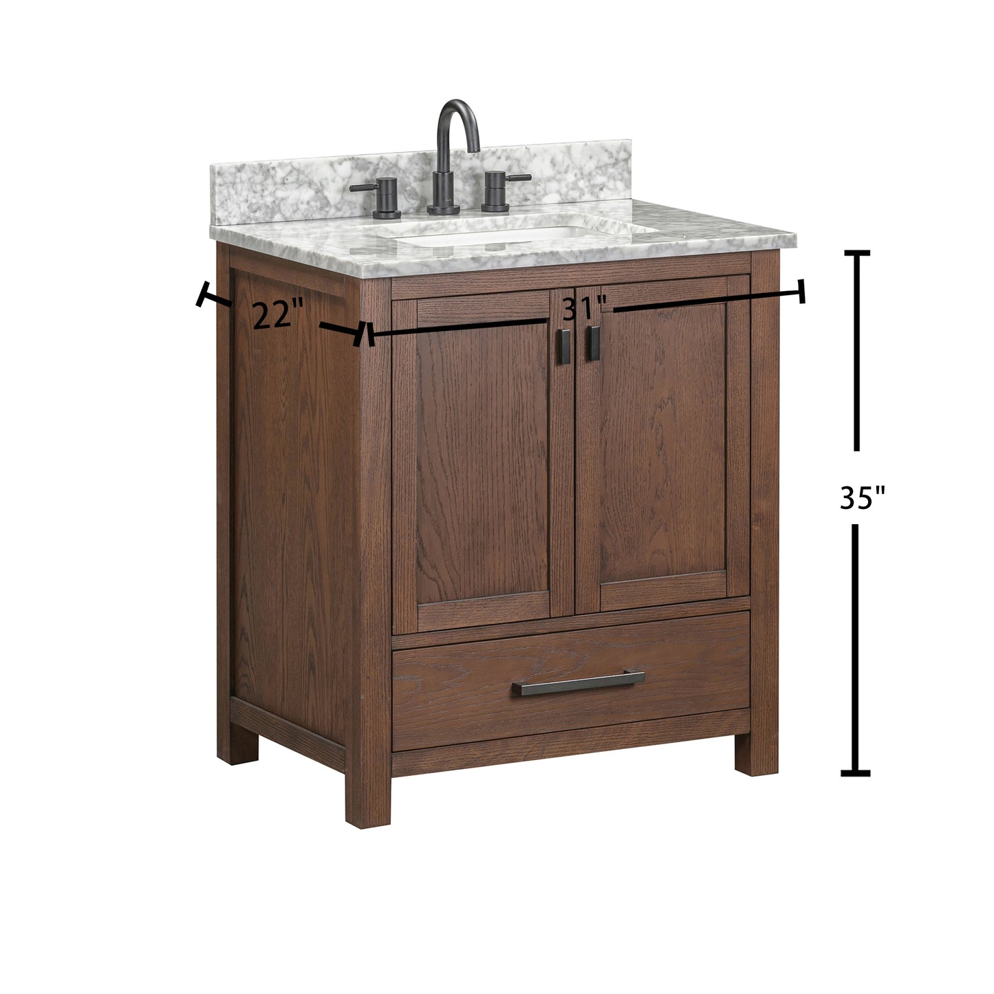Avanity MODERO-VS31Modero 31 in. Single Sink Bathroom Vanity with Top - Parent