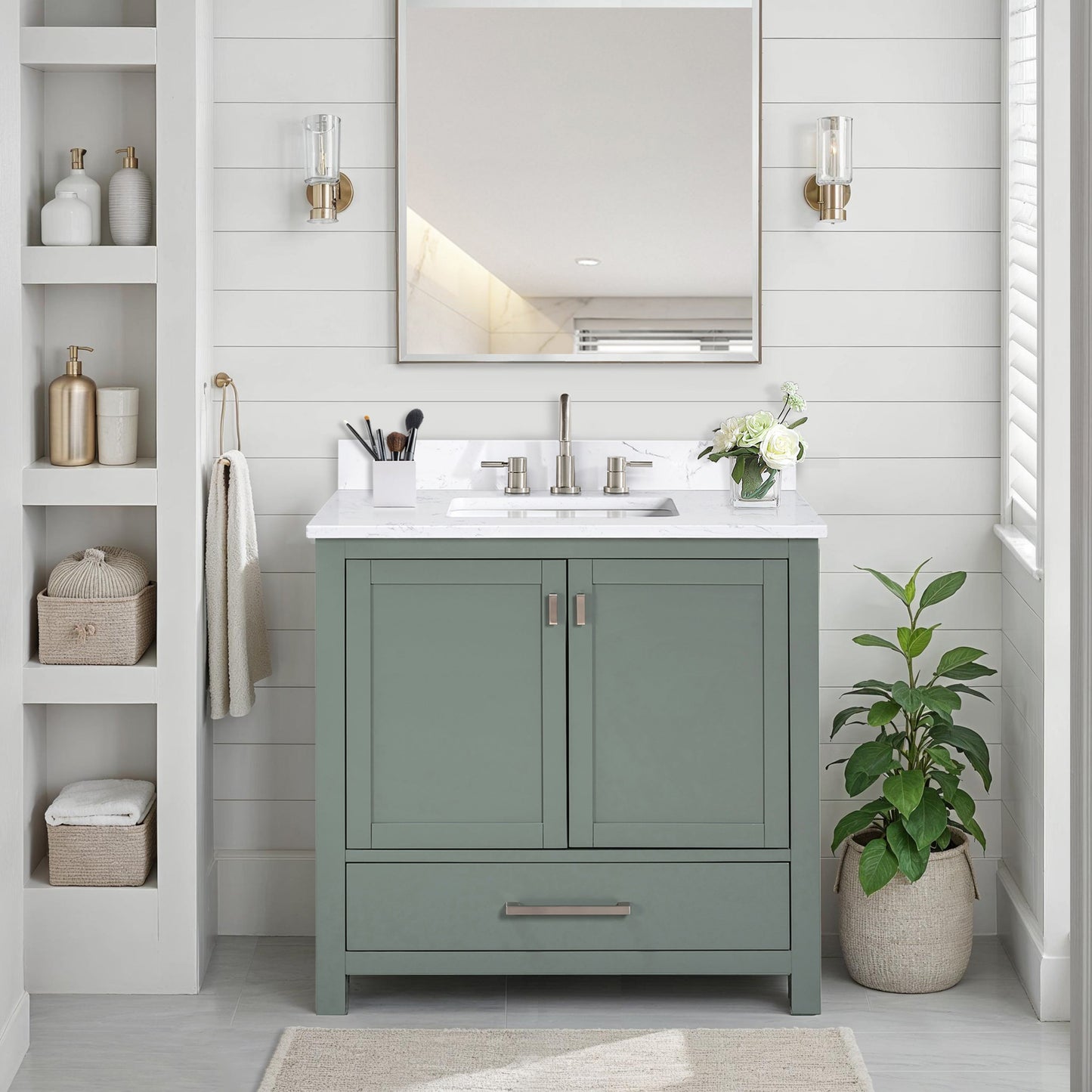 Avanity MODERO-VS37Modero 37 in. Single Sink Bathroom Vanity with Top