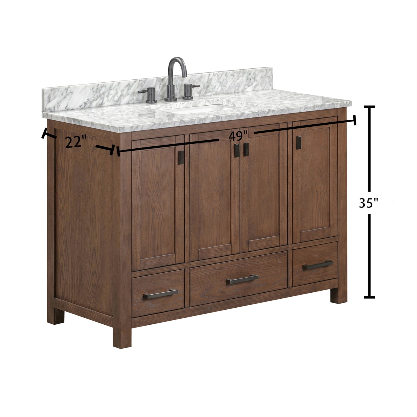 Avanity MODERO-VS49Modero 49 in. Single Sink Bathroom Vanity with Top - Parent