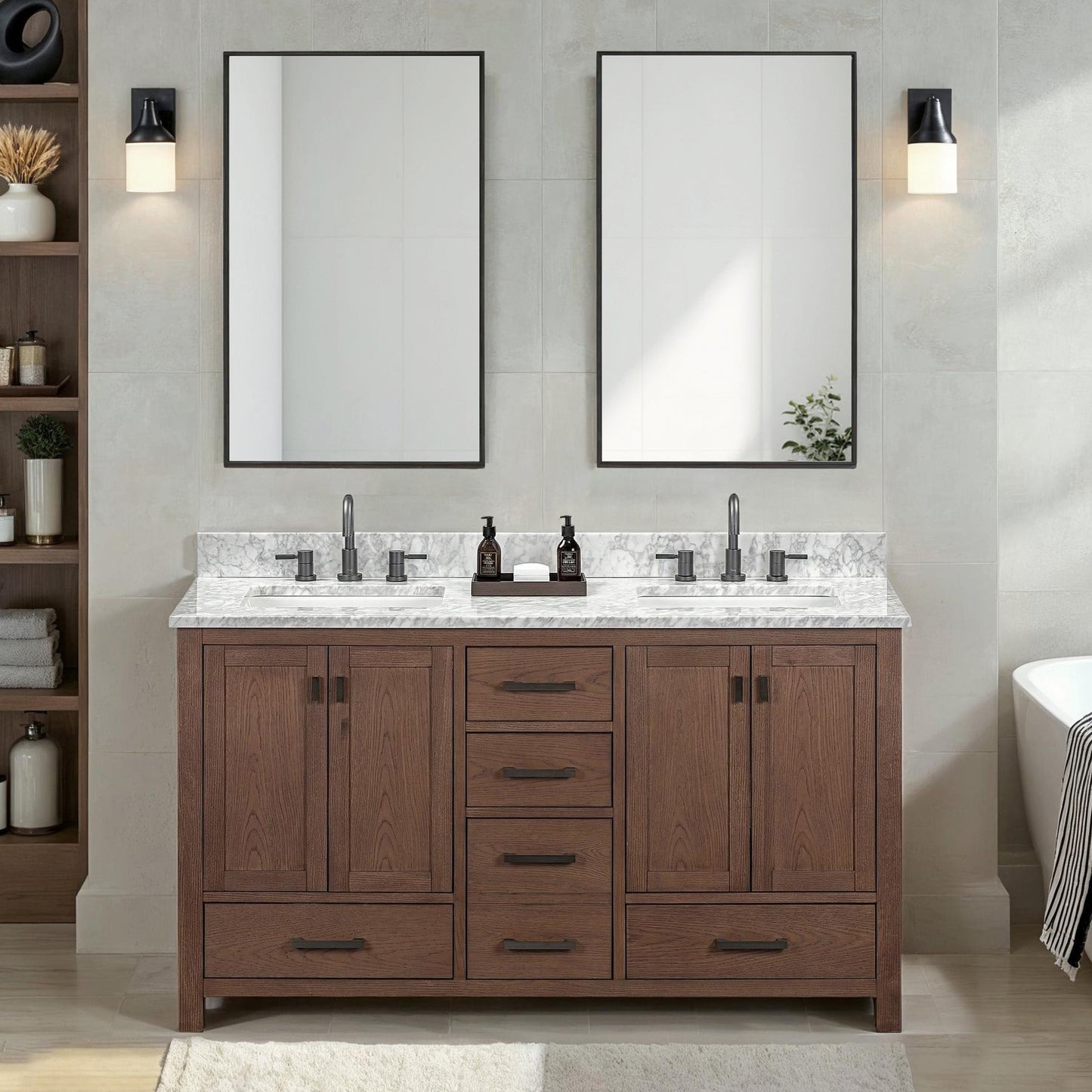 Avanity MODERO-VS61Modero 61 in. Double Sink Bathroom Vanity with Top - Parent