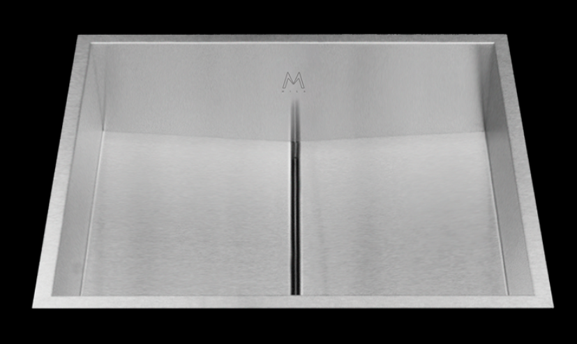 Mila MPOFB-301SB Low Profile Rim Flush Mount Bathroom Sinks