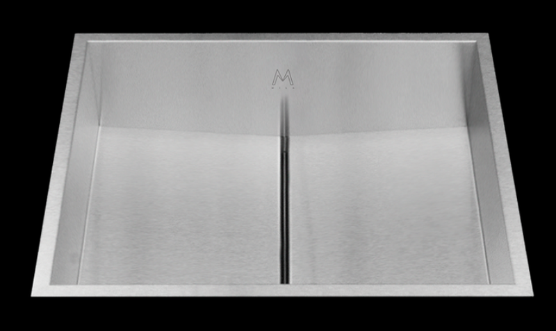 Mila MPOFB-301SB Low Profile Rim Flush Mount Bathroom Sinks