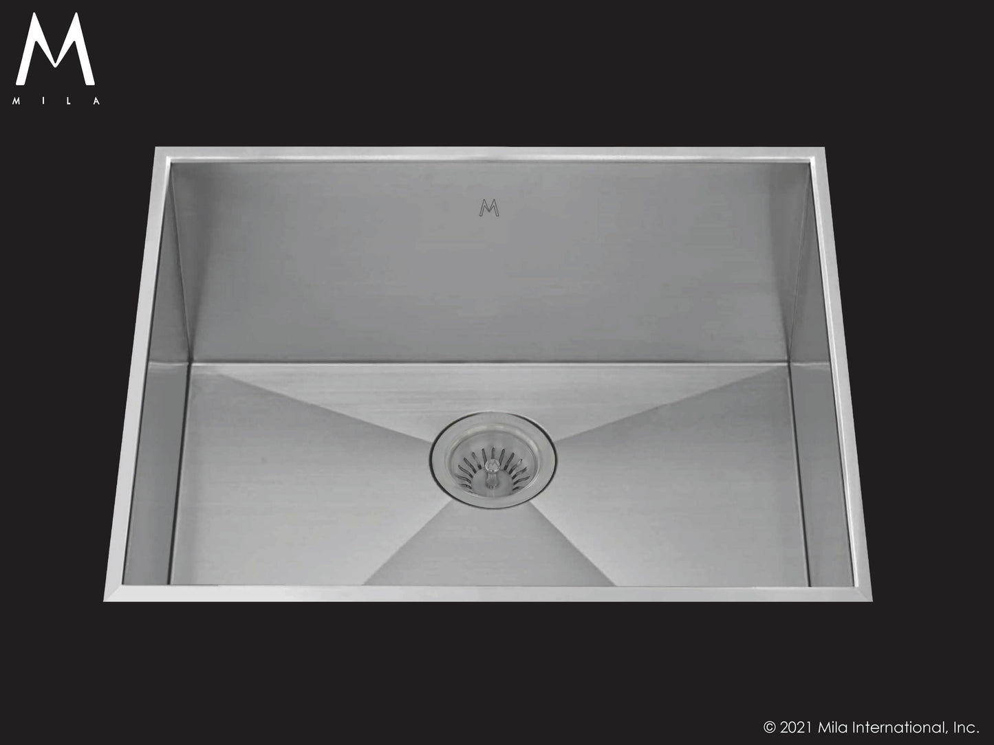 Mila MPOFS-653SB Profile Single Bowl Flush Mount Sink