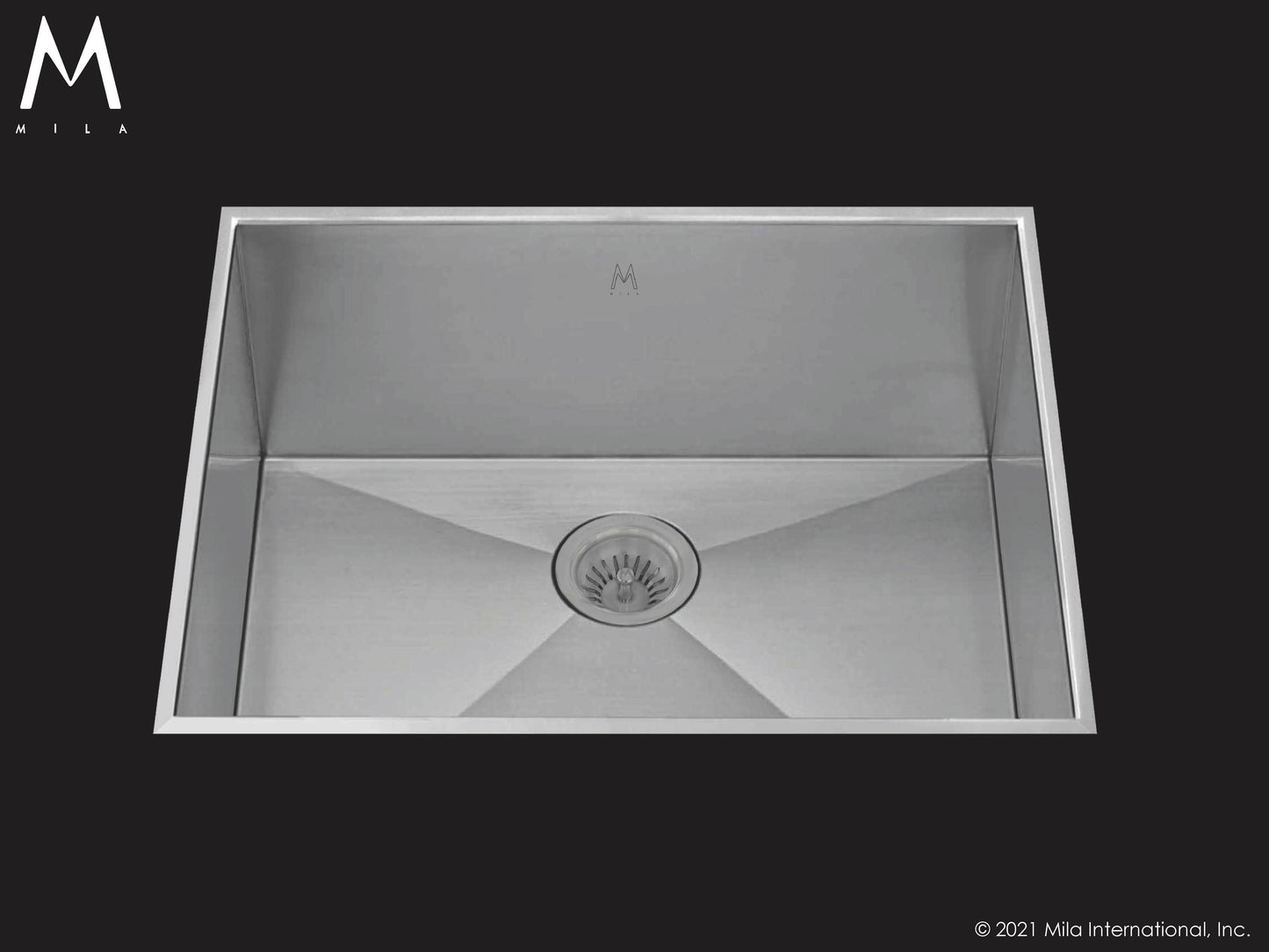 Mila MPOFS-654SB Profile Single Bowl Flush Mount Sink