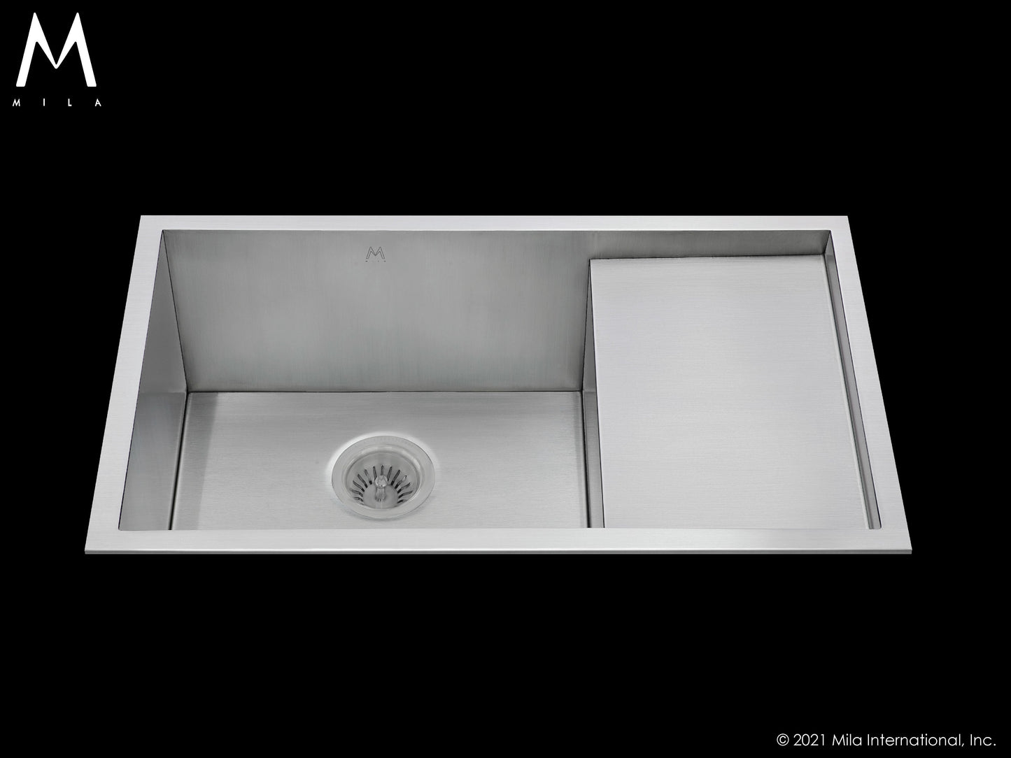 Mila MPS-651SB Atelier Prepboard Single Bowl Flush Mount/Tri Mount