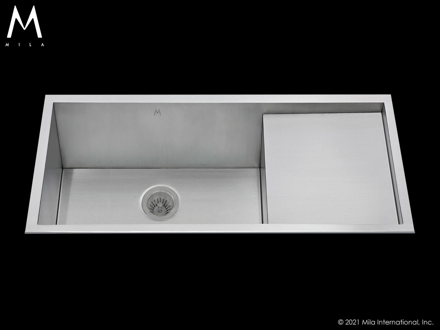 Mila MPS-652SB Atelier Prepboard Single Bowl Flush Mount/Tri Mount