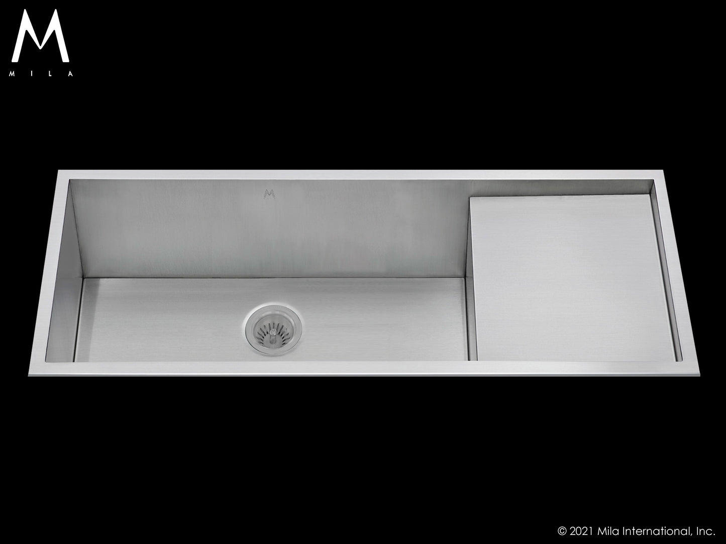 Mila MPS-653SB Atelier Prepboard Single Bowl Flush Mount/Tri Mount