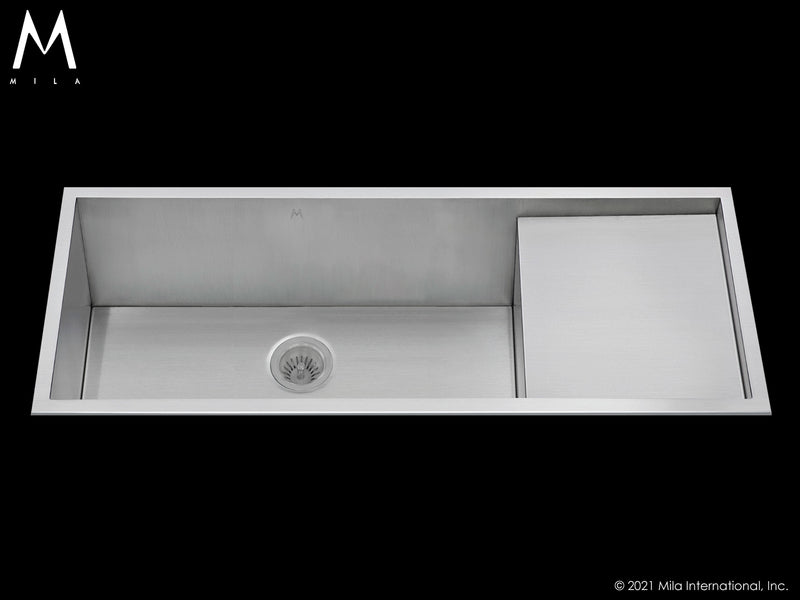 Mila MPS-653SB Atelier Prepboard Single Bowl Flush Mount/Tri Mount