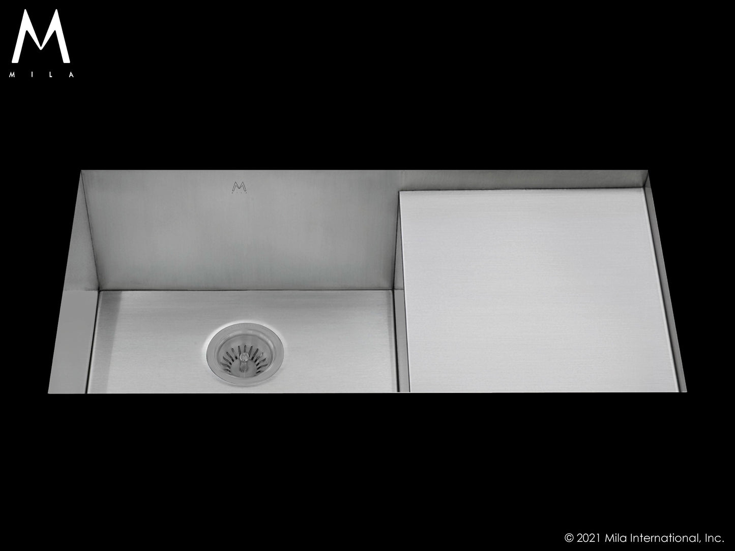 Mila MPU-651SB Flatiron Single Bowl Prepboard Sink