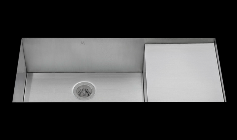 Mila MPU-652SB Flatiron Single Bowl Prepboard Sink