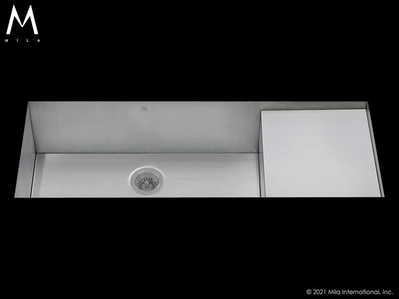 Mila MPU-653SB Flatiron Single Bowl Prepboard Sink