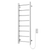 Artos MR12045P Ryton Towel Warmer 47" x 18" Plug-In