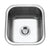 Houzer MS-1708-1 Club 17 Inch Stainless Steel Undermount Bowl Bar and Prep Sink